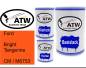 Preview: Ford, Bright Tangerine, CM / M6753: 500ml Lackdose + 500ml Klarlack + 250ml Härter - Set, von ATW Autoteile West.